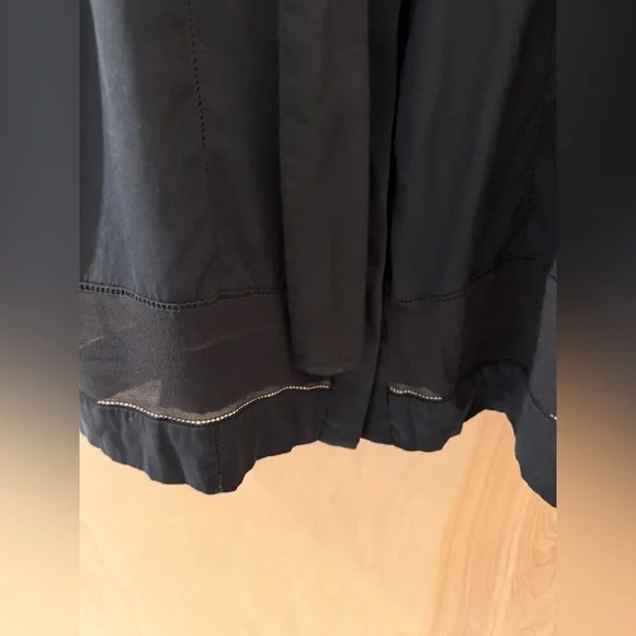 Rag and Bone Black Sleeveless Silk Dress with Linen Tie. Select Item 3/$25. - Picture 9 of 12